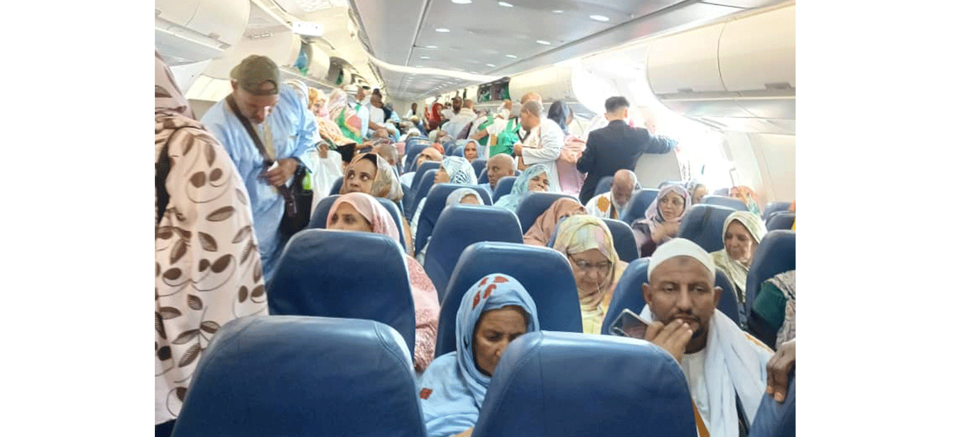 الفوج الأول من الحجاج الموريتانيين يغادر الأراضي المقدسة عائدا