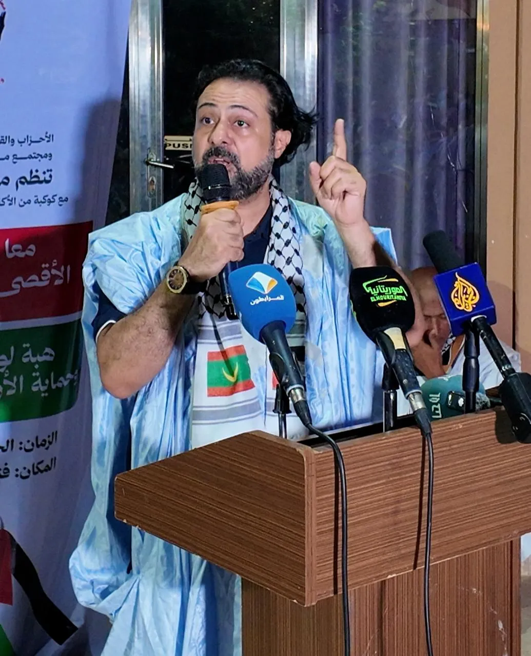 أبو صقر يشيد بمساندة موريتانيا للقضية الفلسطينية