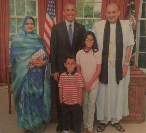 صورة تخدم الخبر سفير موريتانيا مع السفير الامريكي